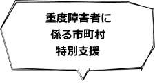 重度障害者に係る市町村特別支援（各都道府県　任意事業）